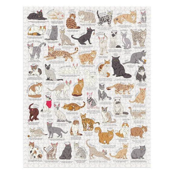 Cat Lover's 1000 Piece Jigsaw Puzzle Chronicle Books