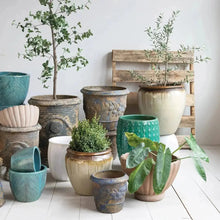 Ceramic Glazed Bird Bath Greenhouse Home