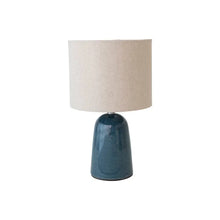 Ceramic Table Lamp w/ Linen Shade, [product_price]- Greenhouse Home