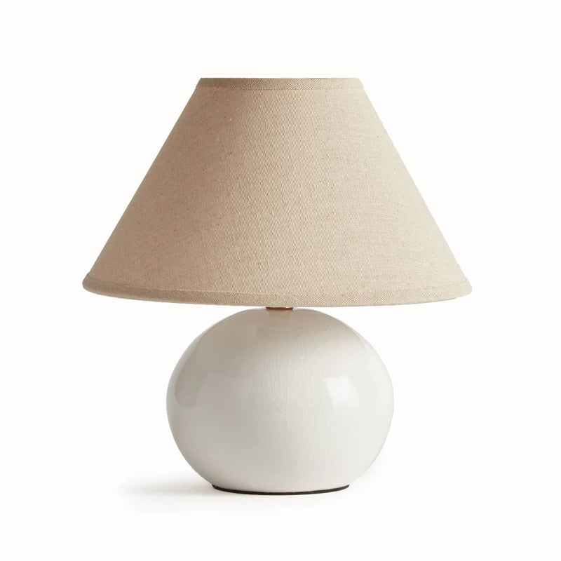 Charlie Mini Lamp, White Napa Home & Garden