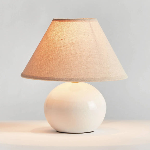 Charlie Mini Lamp, White Napa Home & Garden