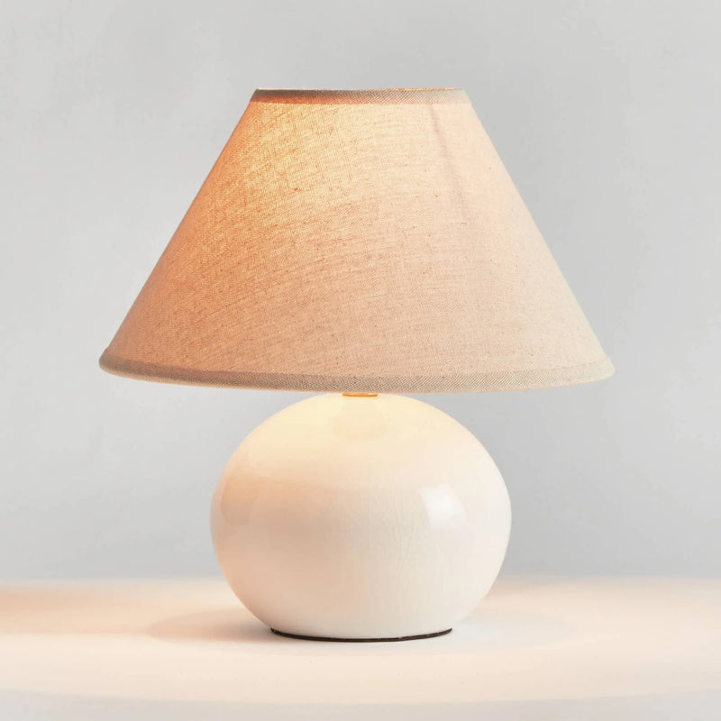 Charlie Mini Lamp, White Napa Home & Garden