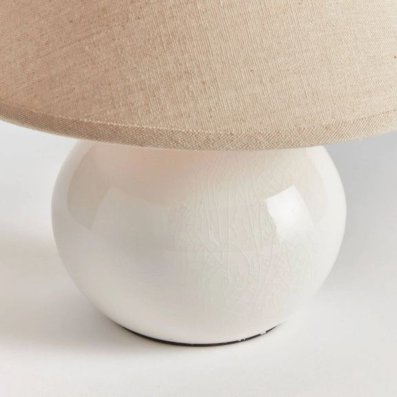 Charlie Mini Lamp, White Napa Home & Garden