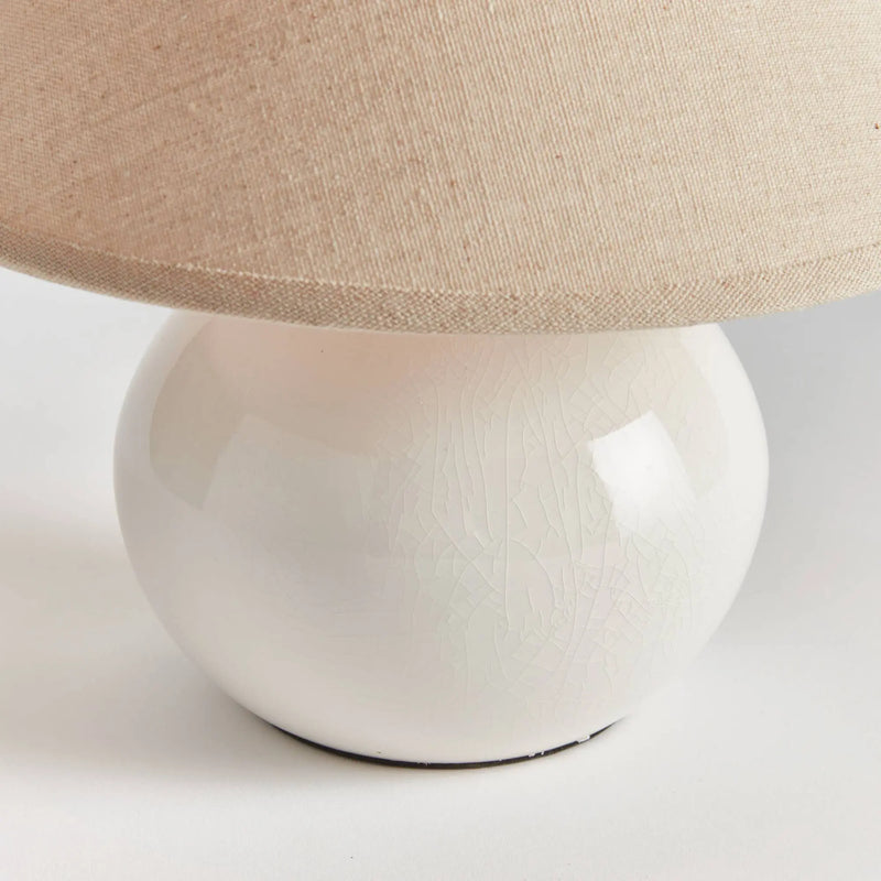 Charlie Mini Lamp, White Napa Home & Garden