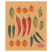 Chili Peppers Swedish Dishcloth, [product_price]- Greenhouse Home