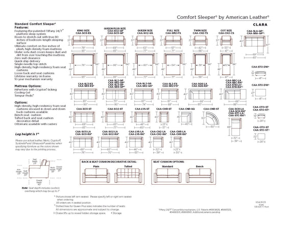 Clara Sleeper Sofa, [product_price]- Greenhouse Home