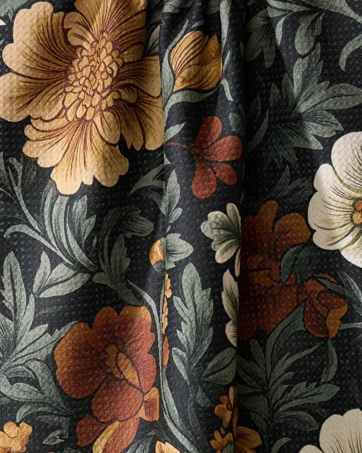 Classic Floral Tea Towel Geometry