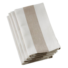 Classic Striped Taupe Napkin, [product_price]- Greenhouse Home