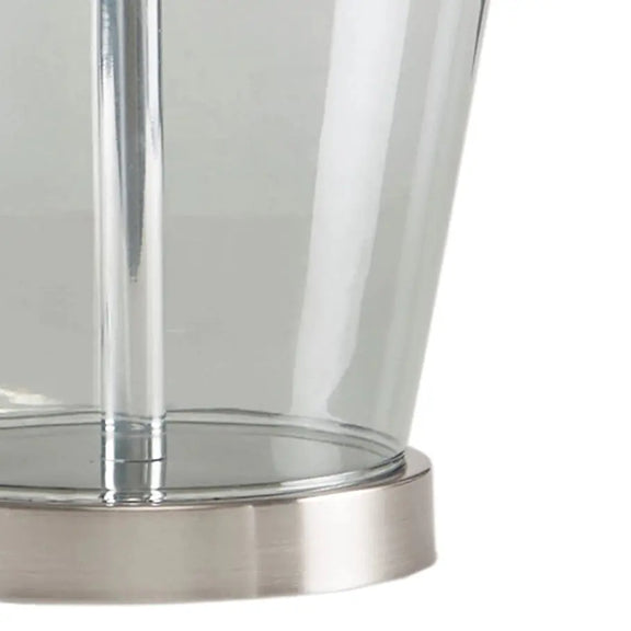 Clear Glass Base Table Lamp, Grey Base, [product_price]- Greenhouse Home