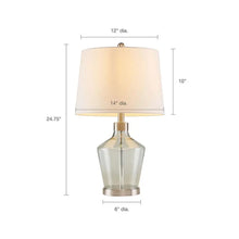 Clear Glass Base Table Lamp, Grey Base, [product_price]- Greenhouse Home