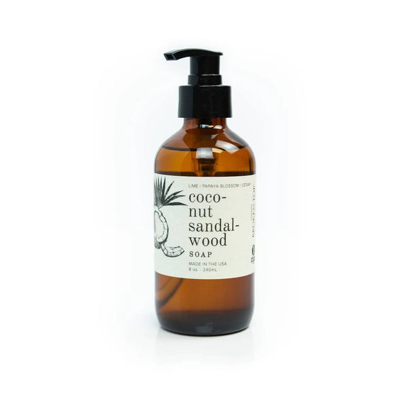 Coconut Sandalwood - 8 oz Liquid Hand Soap Broken Top Brands