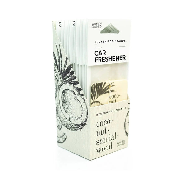 Coconut Sandalwood Car Freshener Broken Top Brands