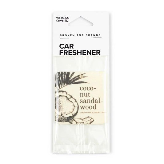 Coconut Sandalwood Car Freshener Broken Top Brands