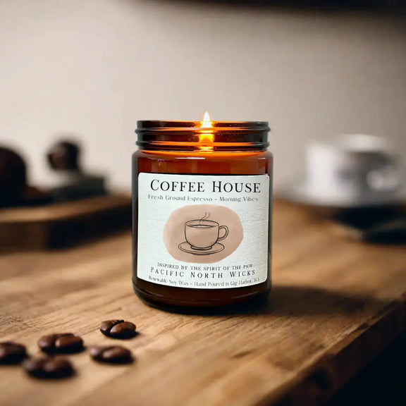 Coffee House Candle Pacific North Wicks