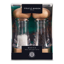 Cole & Mason Basics Beech Wood & Acrylic Salt & Pepper Mill Set DKHB [Zyliss, Cole & Mason, Swissmar, AdHoc, Ken Hom]