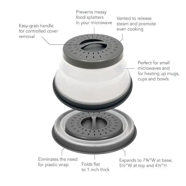 Collapsible Microwave Food Cover (Set of 3 Sizes) Tovolo
