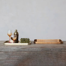 Copper + Gold MDF Lacquered Tray Greenhouse Home