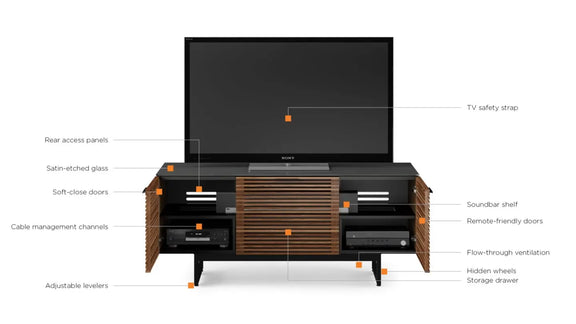 Corridor Triple Media Cabinet 8177 - Greenhouse Home