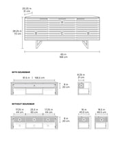 Corridor Triple Media Cabinet 8177 - Greenhouse Home