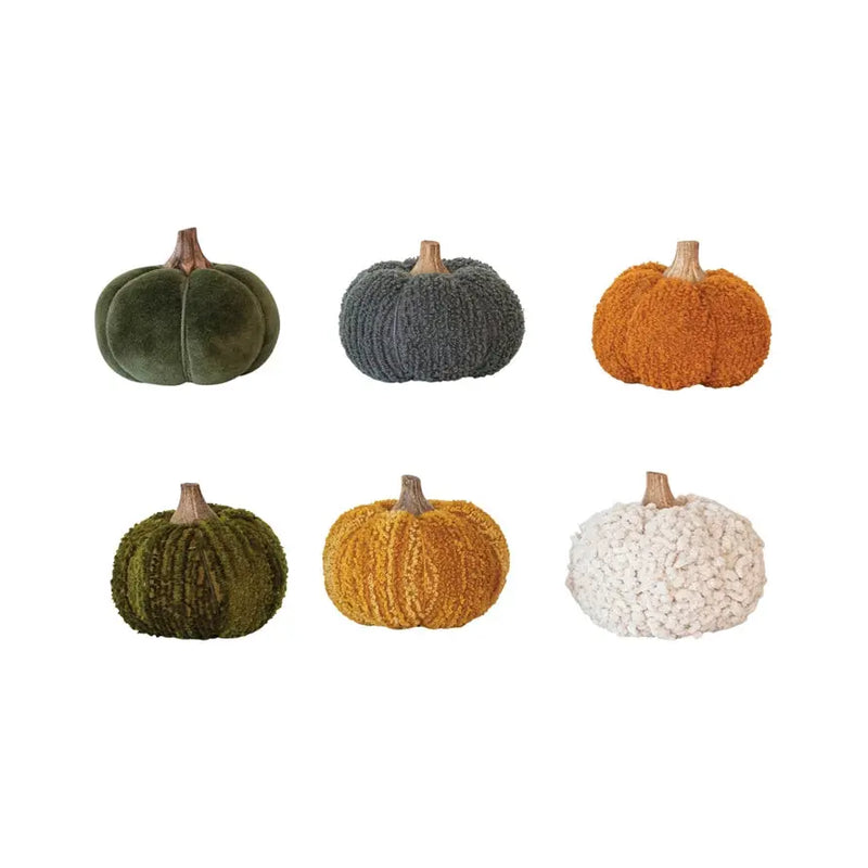 Cotton Blend Velvet Pumpkin Greenhouse Home