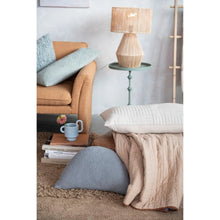 Cotton Chambray Quilted Lumbar Pillow, [product_price]- Greenhouse Home