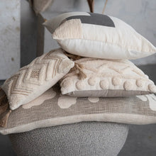 Cotton Lumbar Pillow w/ Botanical Print & Fringe, [product_price]- Greenhouse Home