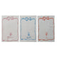 Cotton Printed Tea Towel with Bow, Ornament & Word, 3 Styles