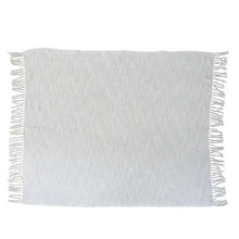 Cotton Throw w/Tassels, Cream Bloomingville