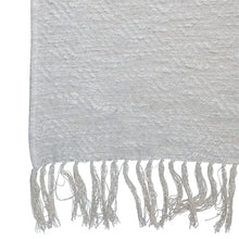 Cotton Throw w/Tassels, Cream Bloomingville
