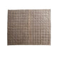 Cotton Velvet Quilted Throw w/ Blanket Stitch, Taupe