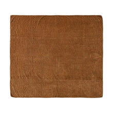 60"L x 50"W Cotton Velvet Throw with Hand-Embroidered Kantha Stitch & Blanket Stitch Edge