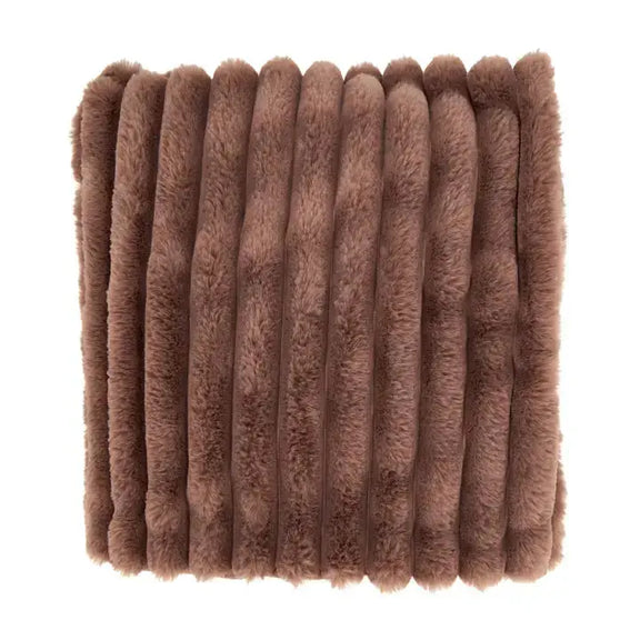 Cozy Comfort Faux Rabbit Fur Throw Saro Lifestyle