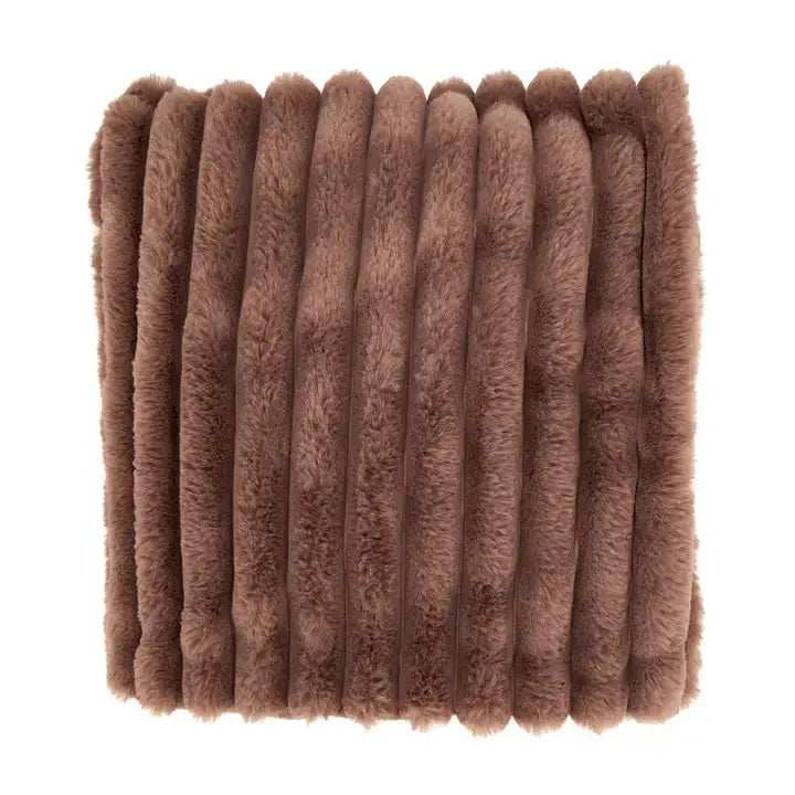Cozy Comfort Faux Rabbit Fur Throw Saro Lifestyle