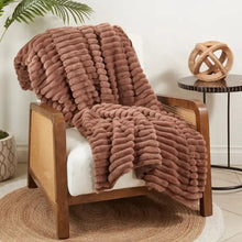 Cozy Comfort Faux Rabbit Fur Throw Saro Lifestyle