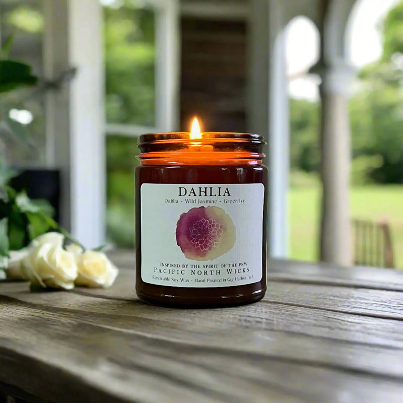Dahlia Candle Pacific North Wicks