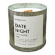 Date Night Rustic Vintage Farmhouse Wood Wick Candle: 10oz Anchored Northwest