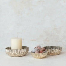 Decorative Fluted Stoneware Bowl Greenhouse Home