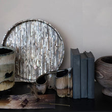 Decorative Mother of Pearl + MDF Tray Greenhouse Home