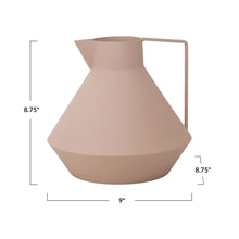 Decorative Textured Metal Pitcher/Vase w/ Handle Bloomingville