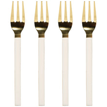 Dessert Forks, Set of 4 - Ivory-Gold Danica Heirloom
