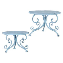 Distressed Blue Riser - Greenhouse Home