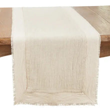 Double Layer Fringe Table Runner Saro Lifestyle