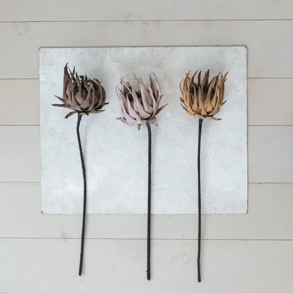 Dried Natural Faux Flower Pick, 40-1/2" Greenhouse Home