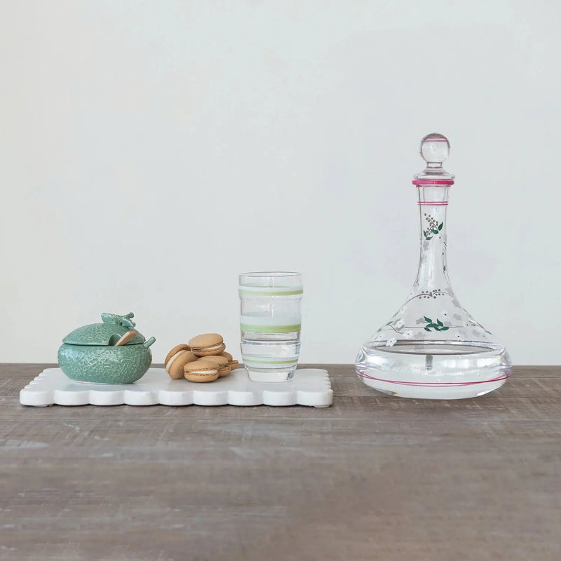 Drinking Glass with Stripes Greenhouse Home