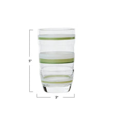 Drinking Glass with Stripes Greenhouse Home