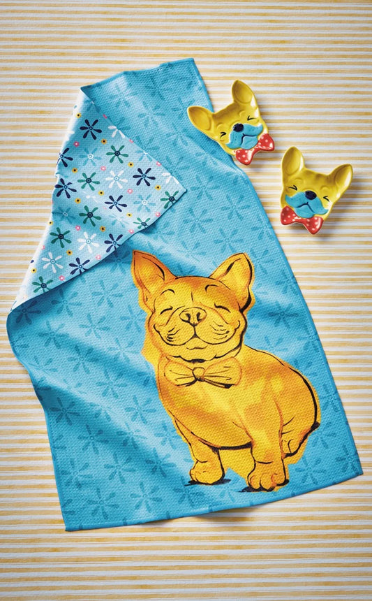 Eclectic Frenchie Super Absorbent Dishtowel
