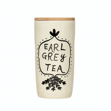 Earl Grey Tea Stoneware Jar Greenhouse Home