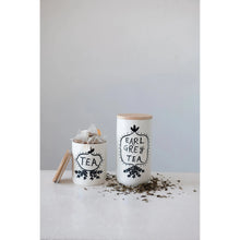 Earl Grey Tea Stoneware Jar Greenhouse Home