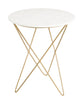 Earth Wind + Fire Marble Side Table - White - Greenhouse Home
