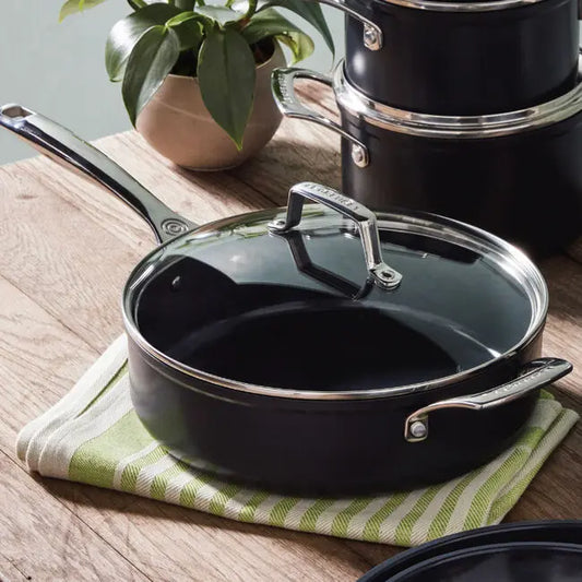 Essential Non-Stick Ceramic Saute Pan Glass Lid 4.25 Qt, [product_price]- Greenhouse Home